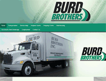 Tablet Screenshot of burdbrothers.com